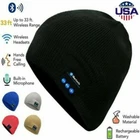 Bluetooth Music Wireless Warm Beanie Hat Smart Cap Headphone Headset Speaker Mic