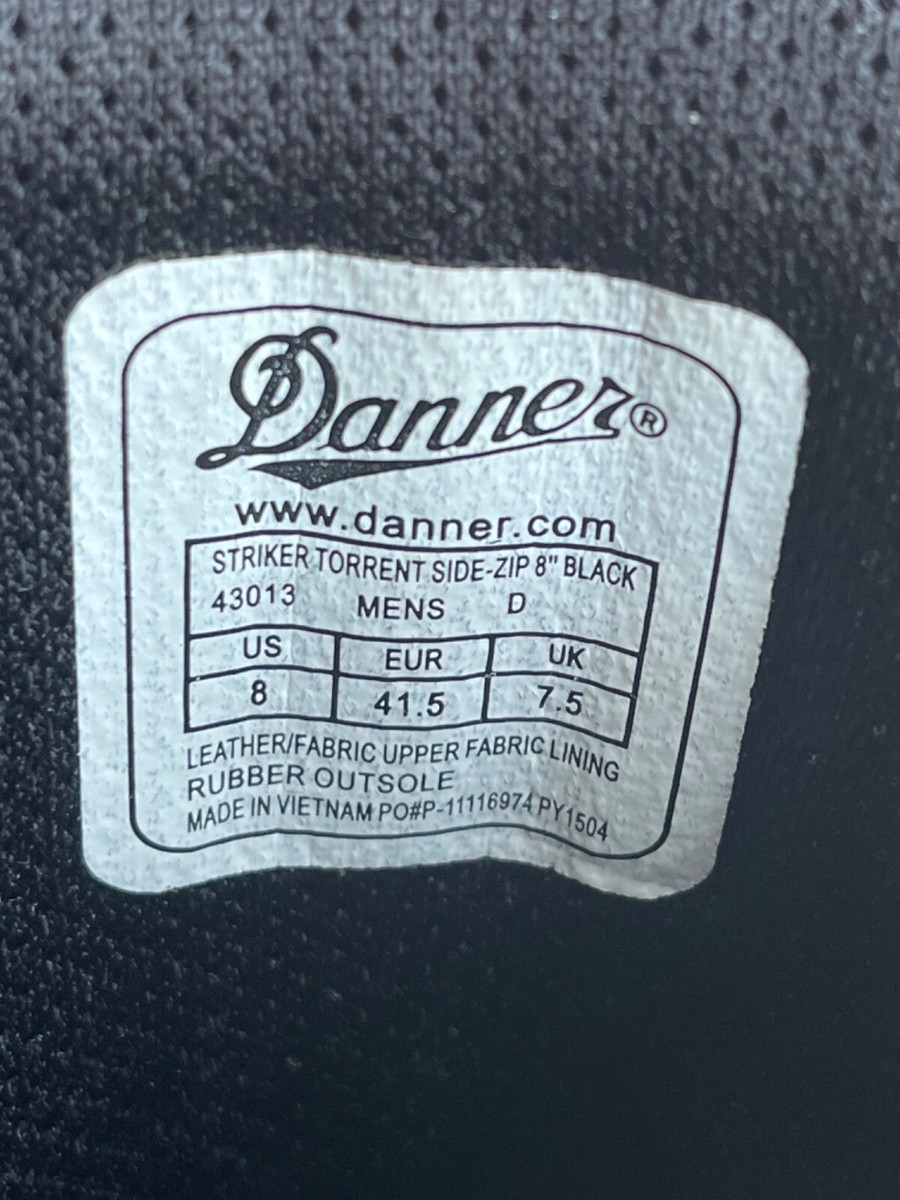 Danner Striker Torrent Boots Mens 8 Side-Zip 6