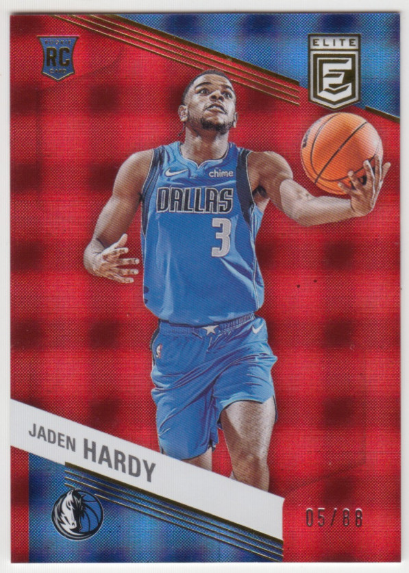 2022-23 Donruss Elite Tmall Asia Jaden Hardy Hyper Red #222 Rookie RC 05/88