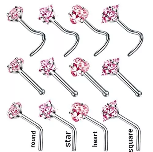Nose stud cheap set