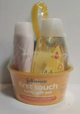 Johnsons First Touch Gift Set Baby Bath Skin Hair Essentials - New/Sealed