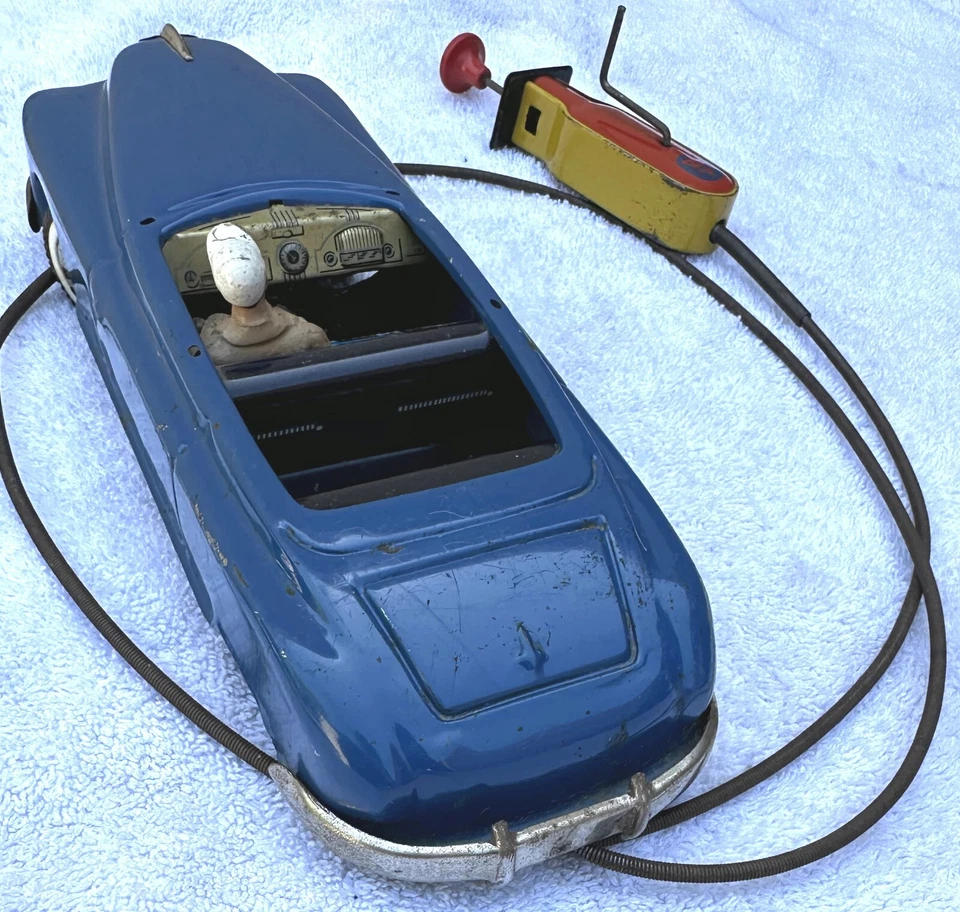 Arnold Remote Control Sedan Convertible Car with Driver Made in West Germany - Image 3 of 4