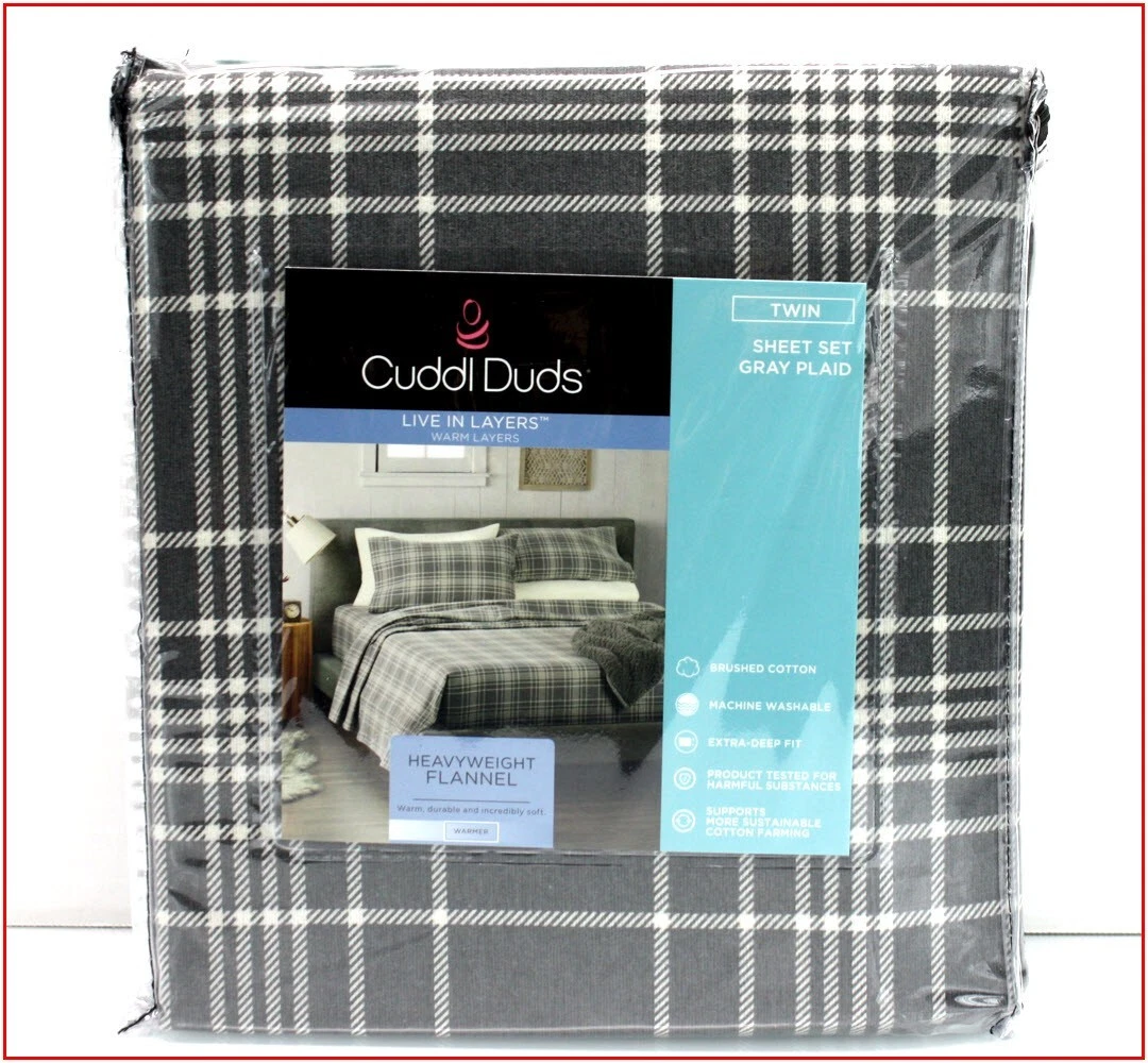 Cuddl Duds Heavyweight Twin Sheet Set