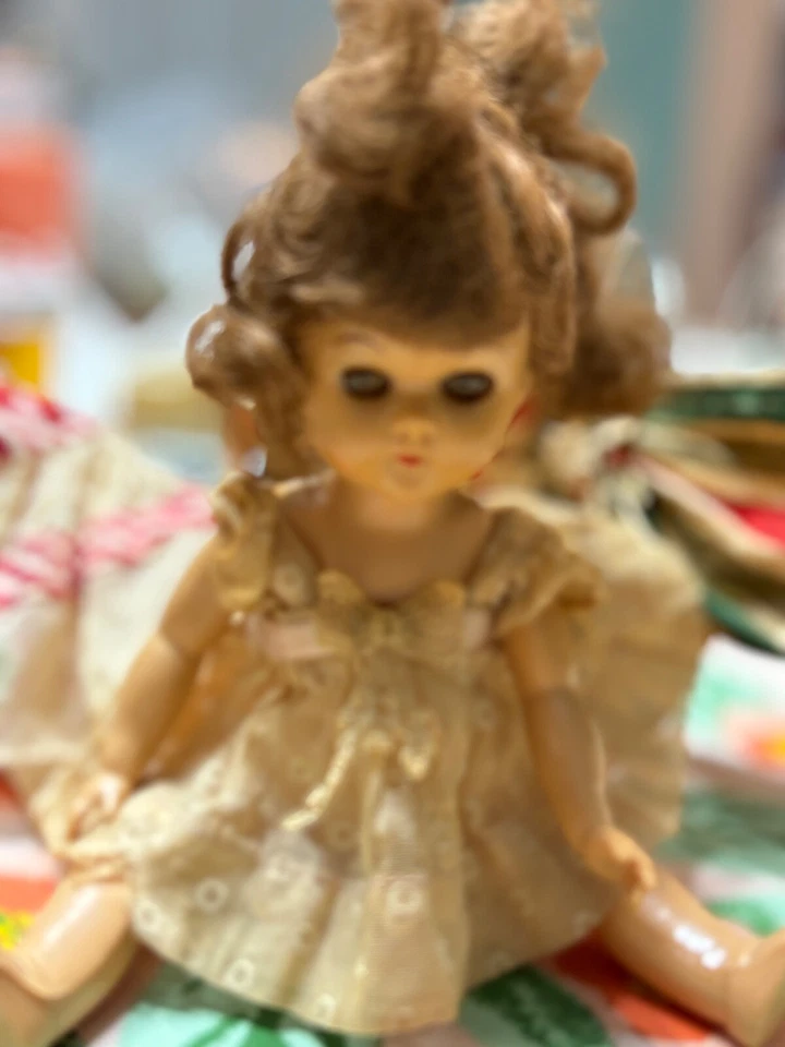 Vintage LITTLEST ANGEL Type Unmarked 1950s Hard Plastic 10” Walker Miss Addie ? - Image 2 of 3