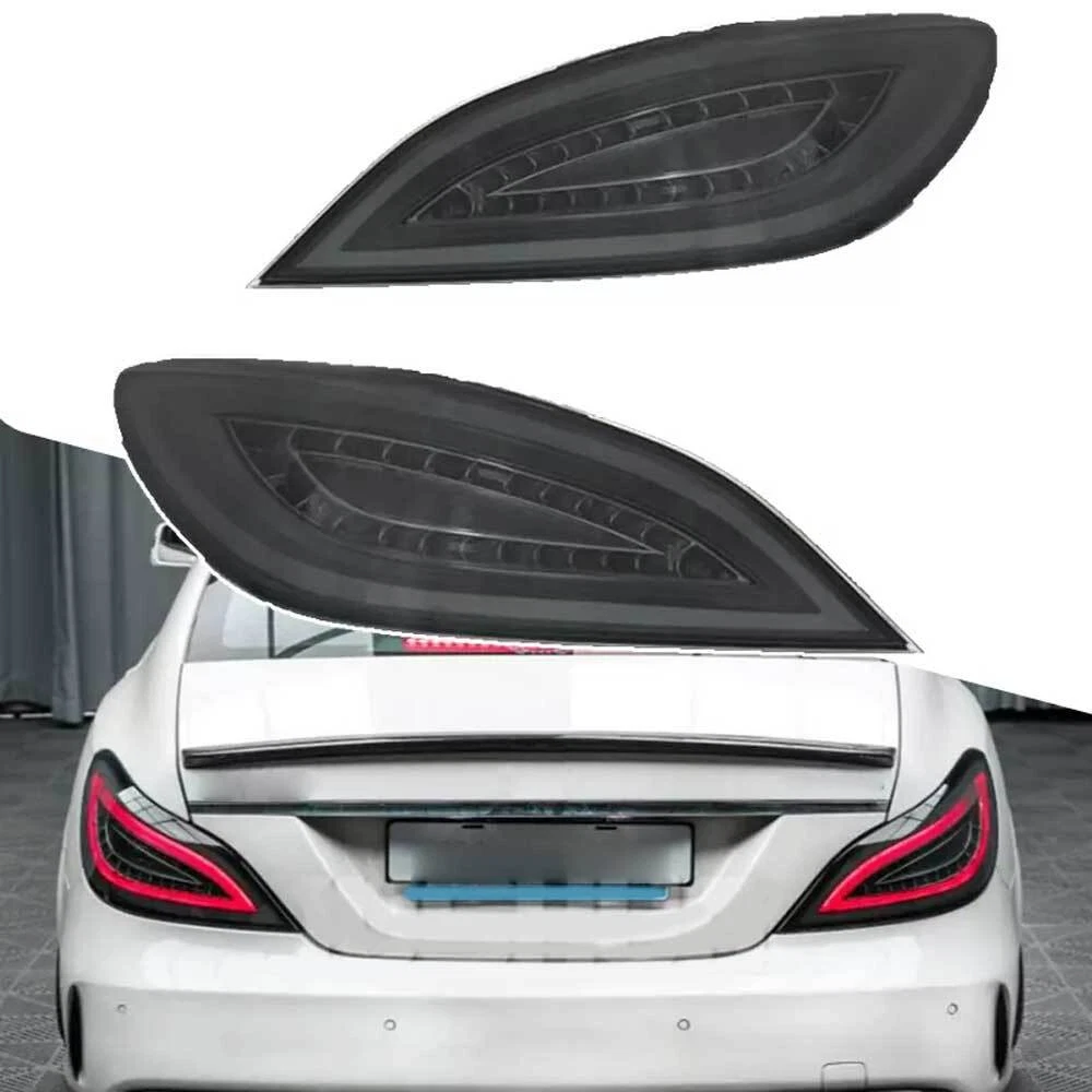 2x Smoked Black LED Dynamic Rear Taillights Assembly For 2012-2017