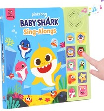 Baby Shark Sing-Alongs 10 Button Sound Book  Baby Shark Toys  Learning