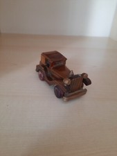 Modellino Macchinina Macchina Auto D'Epoca Vintage in Legno Modellismo