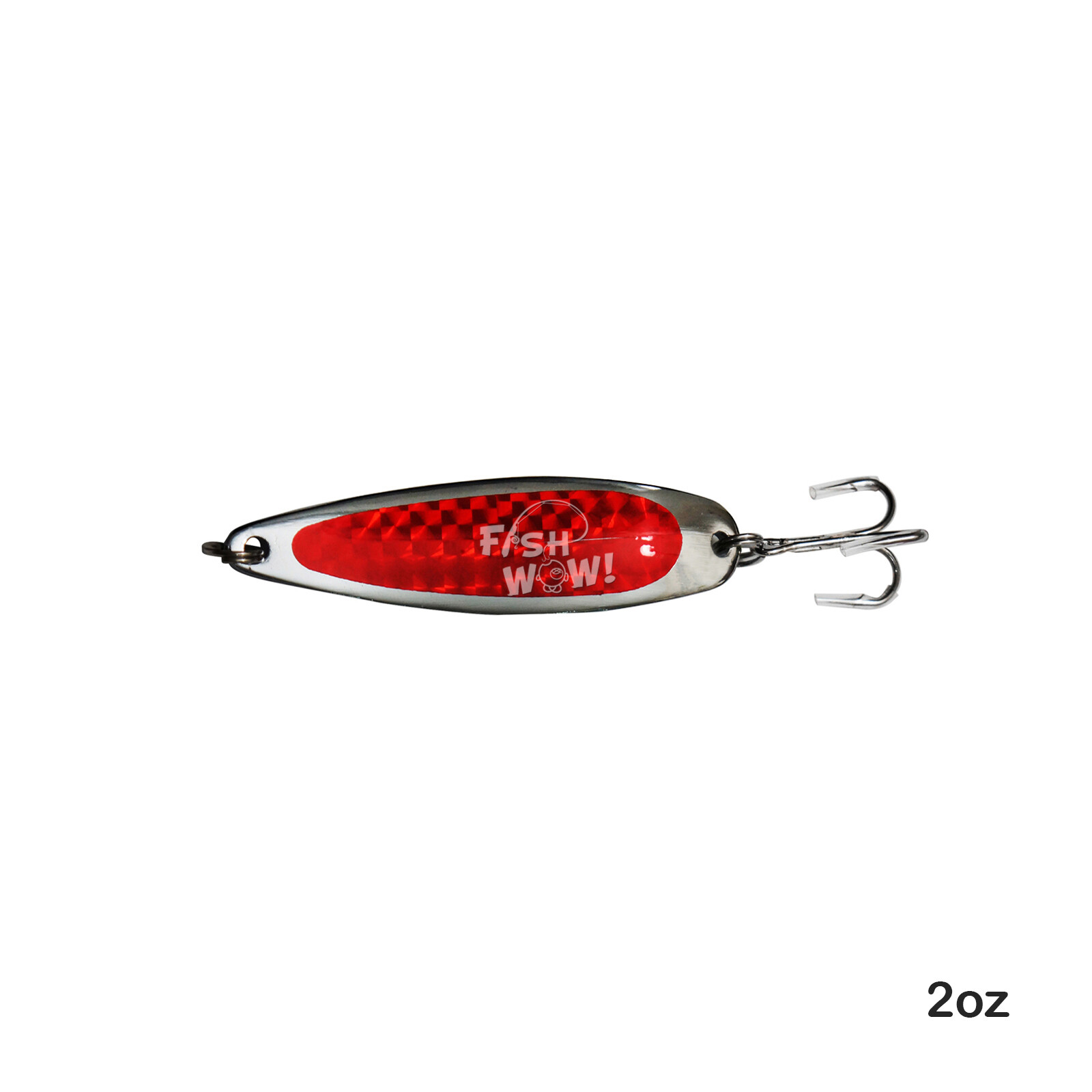 15pcs 2oz Fishing Spoons Trolling Flutter Treble Hook Casting Jigs Red tape NEW - Image 4