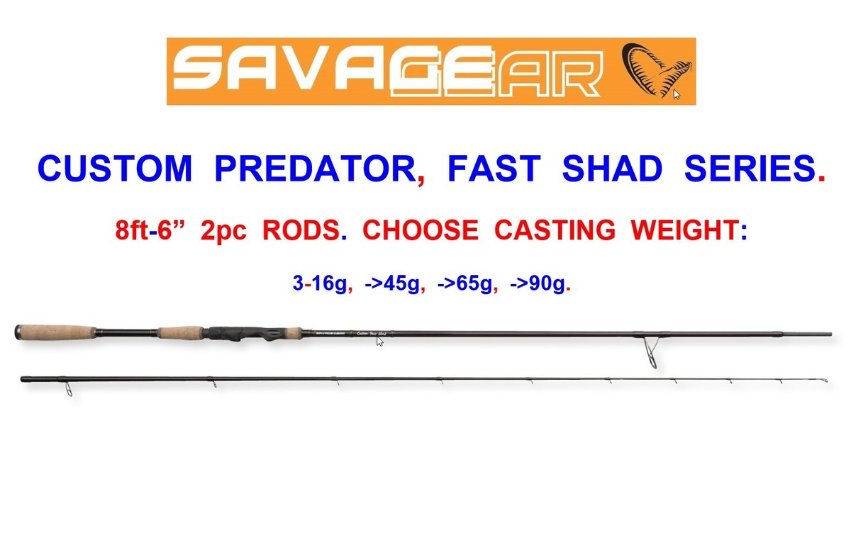 NEW SAVAGE GEAR CCS CUSTOM PREDATOR FAST SHAD ROD SOFT BAIT LURE SPINNING  PIKE