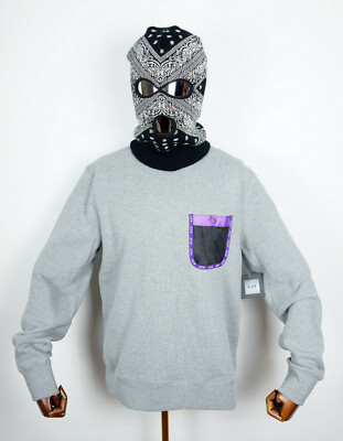 Huf Worldwide Sweatshirt Crewneck Hoodie Crew Highland Grey Heather in M