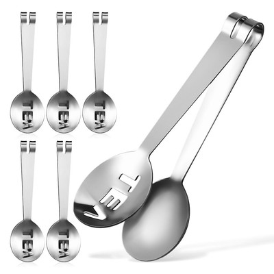  6 Pcs Tee-Clip-Set Zange Zum Auspressen Von Teebeuteln Teebeutelzange Edelstahl