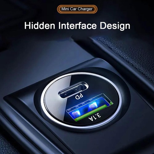 Car Charger Cigarette Sockets 2 USB Ports Fast Charging 3.1A Adapter 5V C7A4 - Zdjęcie 6 z 12