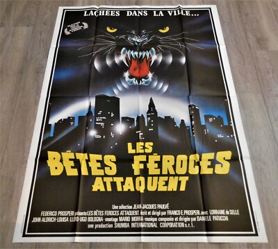 The Wild Beasts French Movie Poster Original 47''63'' * 1984 Franco Prosperi