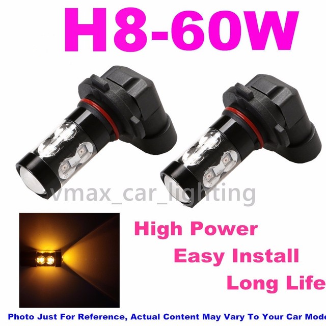 2x 60W Yellow High Power Bulb Led Fog Light fit 20132016 Hyundai Veloster Turbo eBay