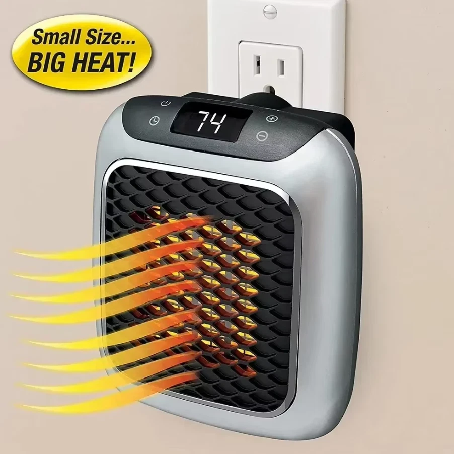 800W Mini-Wandheizung mit Fernbedienung – PTC-Keramikheizung für Zuhause - Bild 3 von 3