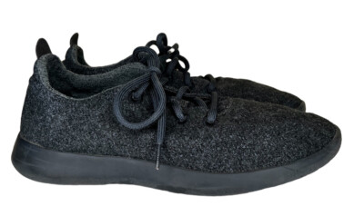 Allbirds Wool Runners Sneakers Dark Blue Lace Up Athletic 