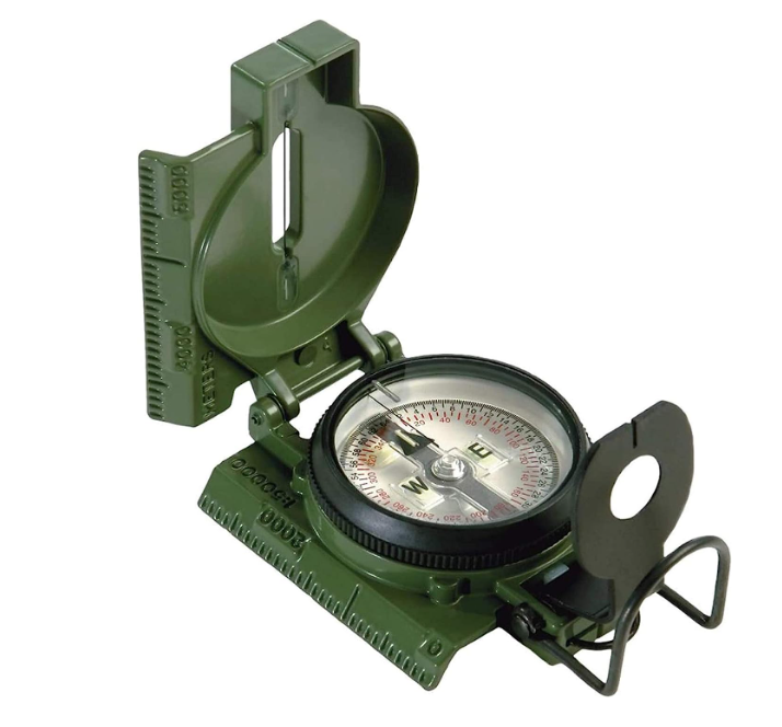 Cammenga Compass  Model 3H US Military Lensatic With Olive Drab Pouch