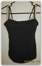 Wild Fable CROPPED Cami BLACK MEDIUM OR XLARGE cotton blend