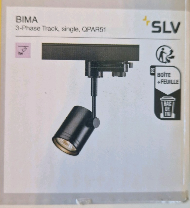 SLV BIMA 3 Phase Track Light Qpar51 152240 - Incl VAT