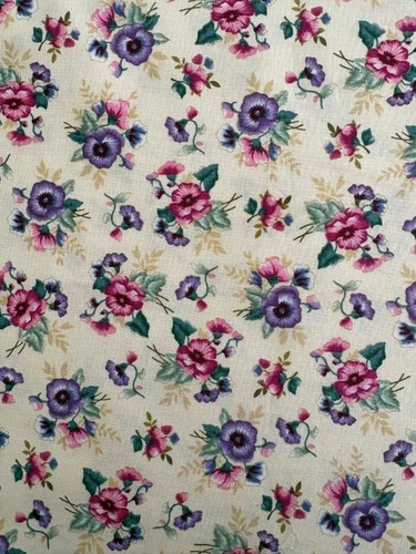 Vintage Faye Burgos by Marcus Brothers pink/purple pansy 34"x44"  FREE SHIPPING image 4
