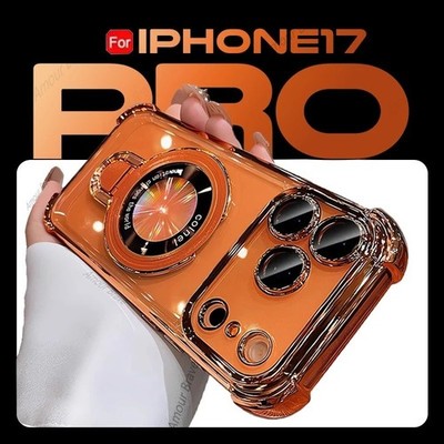 For iPhone 17 Pro Max 16 15 14 13 12 Shockproof Mag Safe Stand Case Lens Cover