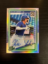 2025 Donruss OPTIC rookie card Kellon Lindsey AUTO SILVER Prizm refractor RATED