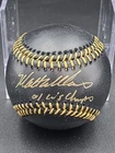 Matt Williams Signed "01 WS Champs" BLACK Rawlings MLB Baseball TRISTAR COA