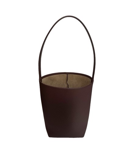 THE ROW Medium Park Tote Brown Pebbled Open Top Shoulder Strap w/ Dust Bag