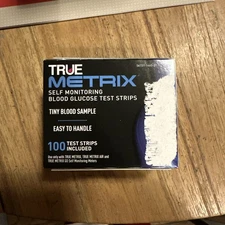 True Metrix Blood Glucose Test Strips 100Ct, Exp 11/2026
