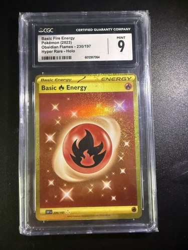 Basic Fire Energy graded CGC 9 for sale on eBay