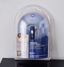 NEW Motorola Universal H670 Bluetooth Wireless Headset, Blue, with NFL DVD