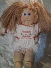 1980 vintage soft face cabbage patch doll signed VERY CLEAN