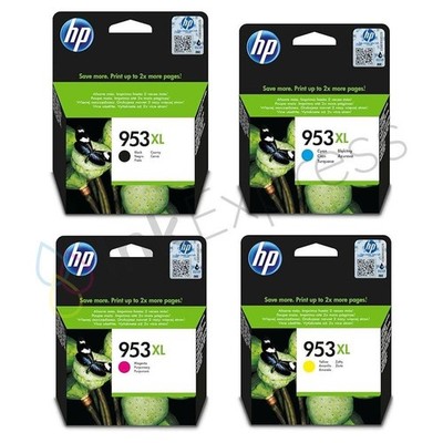 HP 953XL Original Tintenpatronen Schwarz, Cyan, Magenta, Gelb. Neu Versiegelt 2027