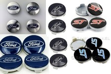 4x 54MM FORD ALLOY WHEEL CENTRE CAPS  FUSION FOCUS 3 FIESTA MONDEO MK2 MK4 KUGA
