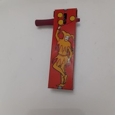 Old Vintage Tin Crank Style Noisemaker Jester Fool Kirchhof Pat. Nov 27, 1928