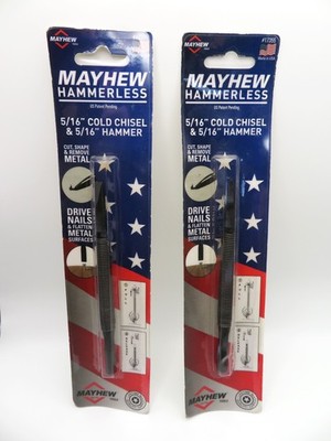 Mayhew Hammerless 5/16 in. Cold Chisel and 5/16 in. Hammer  USA