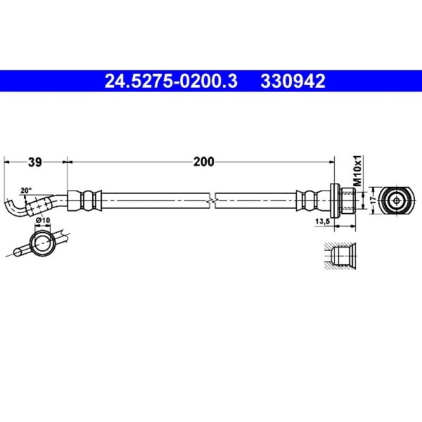 Bremsschlauch ATE 24.5275-0200.3-image