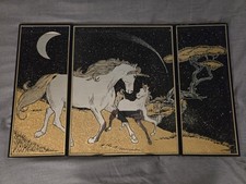 Rare Celestial Unicorn 3 Piece Mirror Set