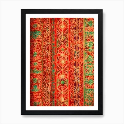 Berber Moroccan Pattern Art Print Framed Wall Art Poster Canvas Print Picture