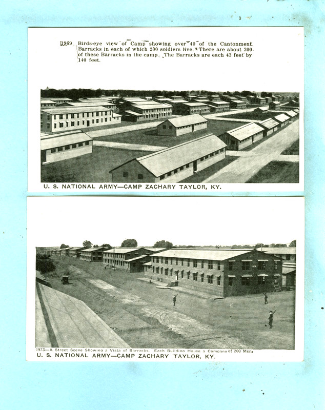 2 Vintage, CAMP ZACHARY TAYLOR,  Louisville,"Over 40 of Cantonment Barracks &...