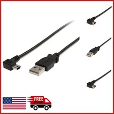 3ft Mini USB Cable with Right Angle Connector for Camcorders and Music Players