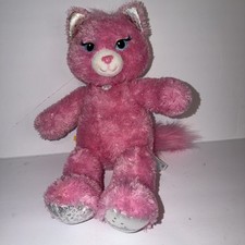 Build-A-Bear Purrincess Pink Kitty Cat 18" Plushie - Silver Sparkle Princess