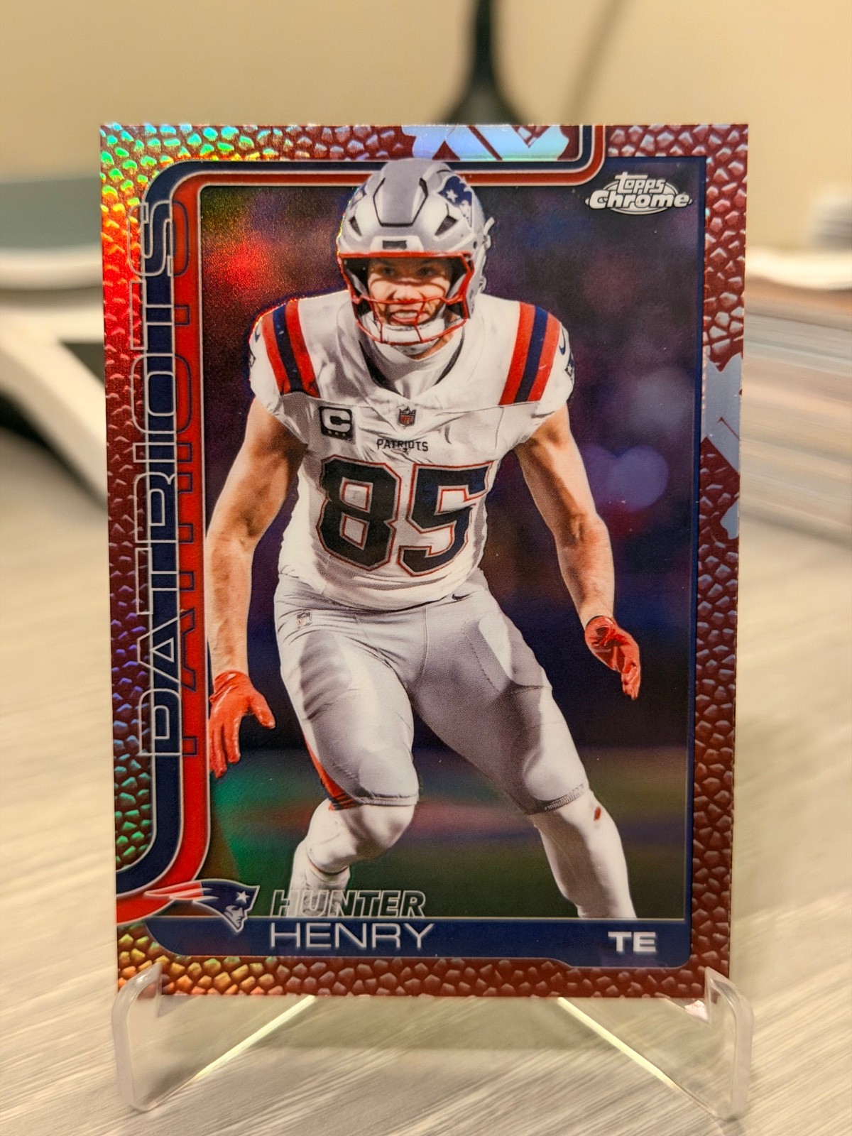 2025 Topps Chrome Leather Refractor - Hunter Henry #209