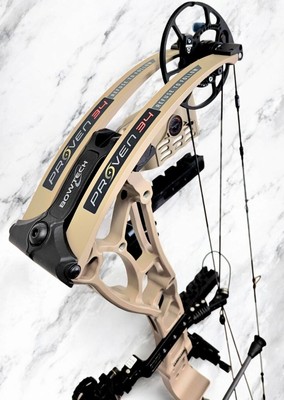 Bowtech Proven 34 Standard Draw, RH/70lbs Sandstone: Treestand Package. New 2025