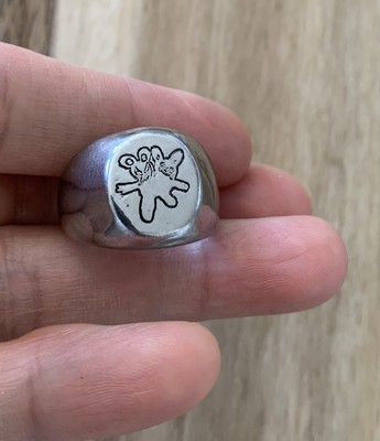 Heaven by Marc Jacobs x Stray Rats Ratgirl Signet Ring Size