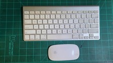 Apple Wireless Keyboard A1314 and Magic Mouse A1296 set Silver/ White