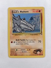 Brock's Rhyhorn 070/132 Vintage Pokemon Gym Heroes Regular