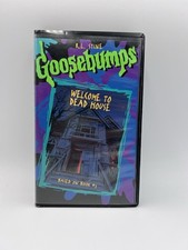 Goosebumps Welcome to Dead House VHS 1997 Includes Hype Glow Sticker - Rare!