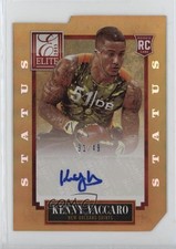 2013 Panini Elite Rookie Status Gold Die-Cut /49 Kenny Vaccaro #152 Auto 15w6