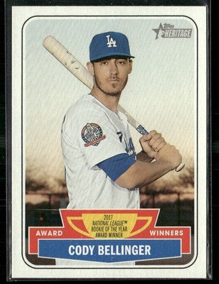 2018 Topps Heritage Award Winners Cody Bellinger Los Angeles Dodgers #AW-6